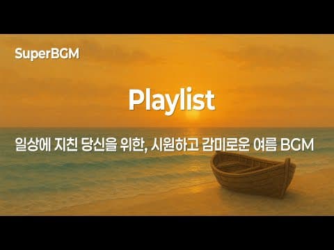 [Playlist] 여름의 시 | 뜨거운 햇살 아래, 낭만적인 여름 감성 힐링 BGM 모음