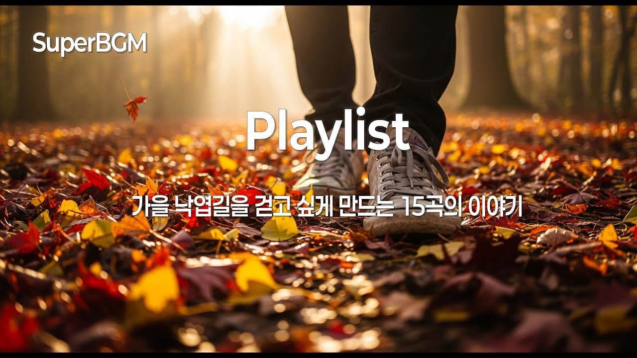 [playlist] 낙엽 위를 걷다 | 가을 감성 인디포크 15곡 연속듣기 | Fall Autumn Playlist | 낙엽 밟는 소리와 함께